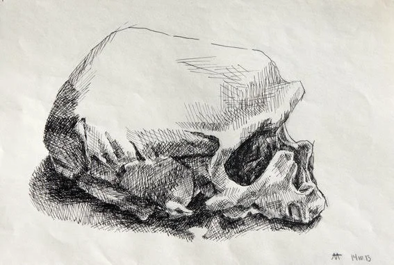 Student artwork from drawing course